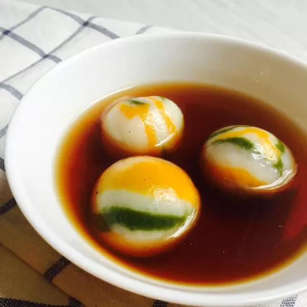 微涼小飯桌—五彩繽紛的雨花石湯圓