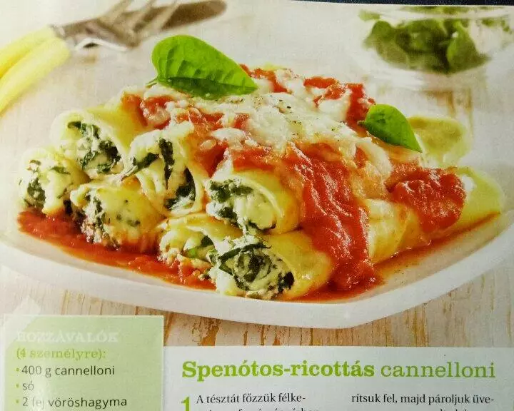 菠菜酪卷Spinach-Ricotta Cannelloni
