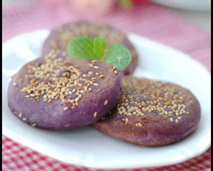 【紫薯奶酪餅】浪漫紫色早餐