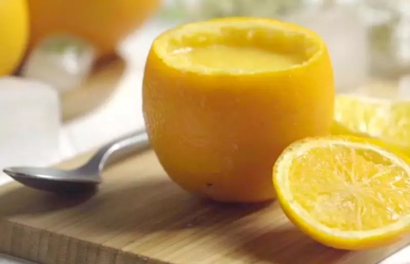 超简单的香橙冰沙