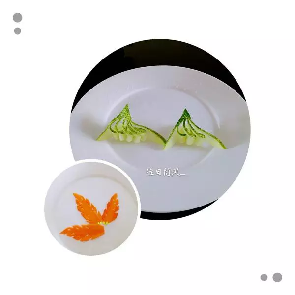 黃瓜盤飾（附帶胡蘿蔔樹葉做法）
