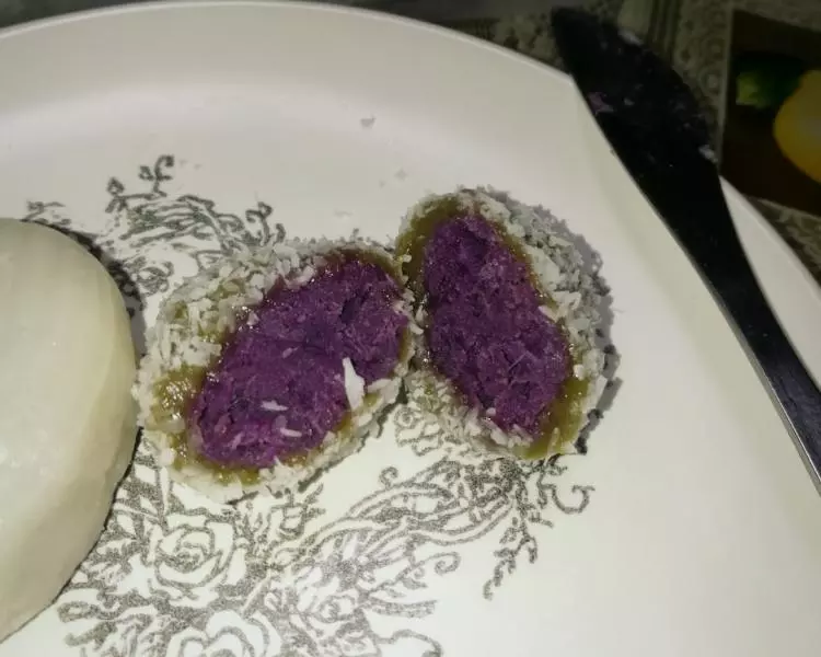 抹茶紫薯糯米糍