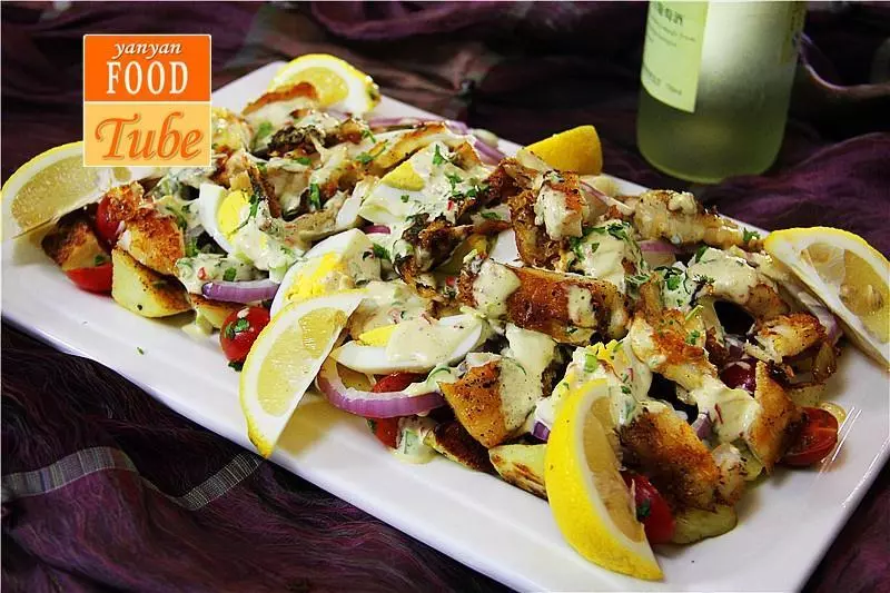 鳕鱼什锦沙拉 Codfish with Salad