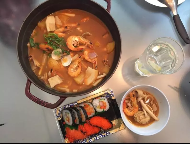 泰式海鲜红咖喱