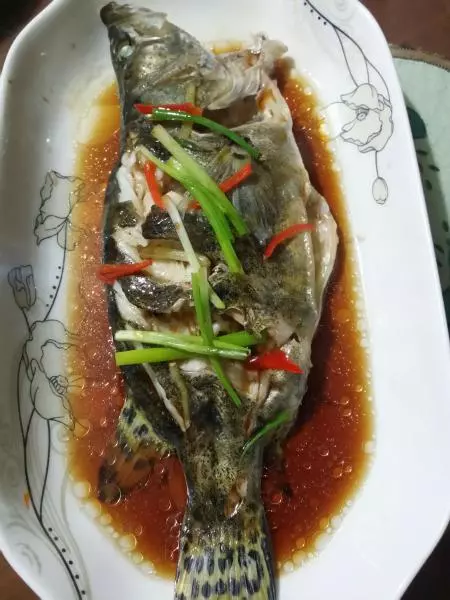 清蒸豉油桂鱼