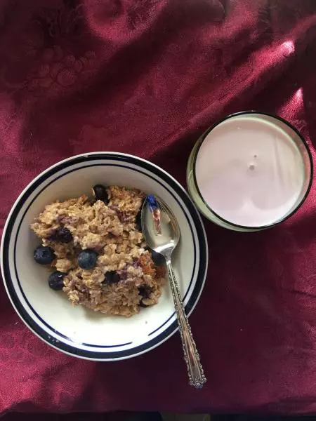 营养早餐之蓝莓芝士燕麦
