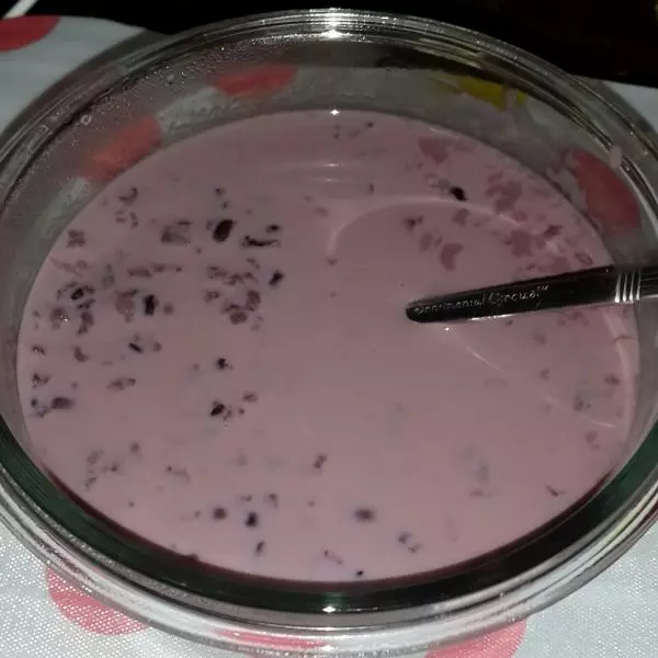 牛奶紫米红豆 汤.粥 (电饭煲版)