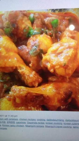 spicy braised chicken(Dak-bokkeumtang)