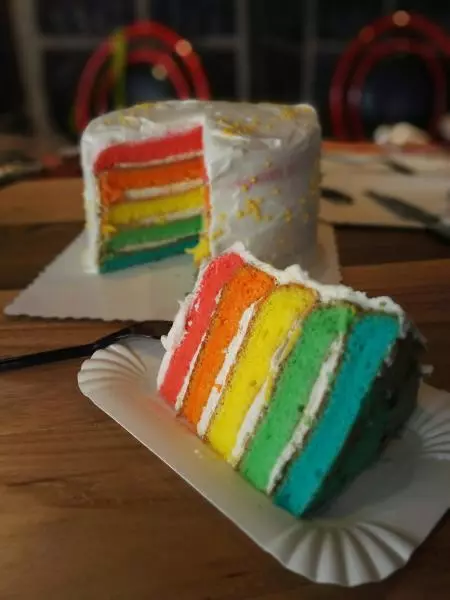 惠尔通彩虹蛋糕
