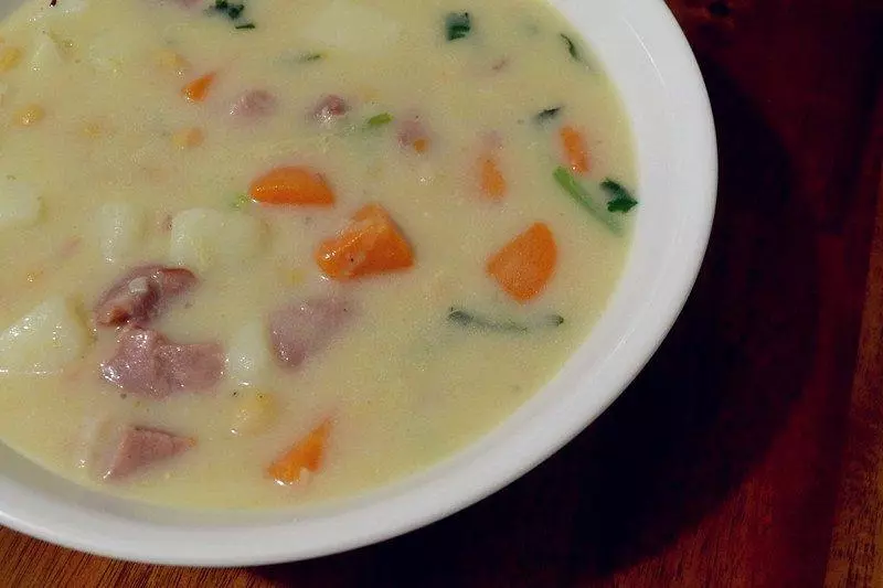 土豆火腿浓汤（无奶油版）