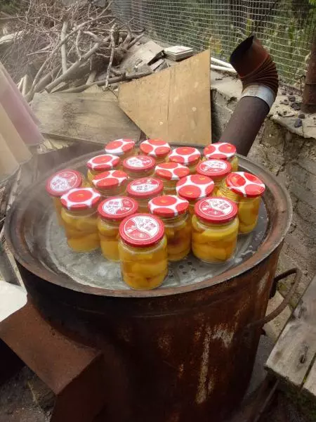 自製黃桃罐頭