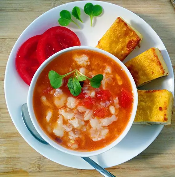 西红柿疙瘩汤，十分钟搞定,早餐可以吃三大碗