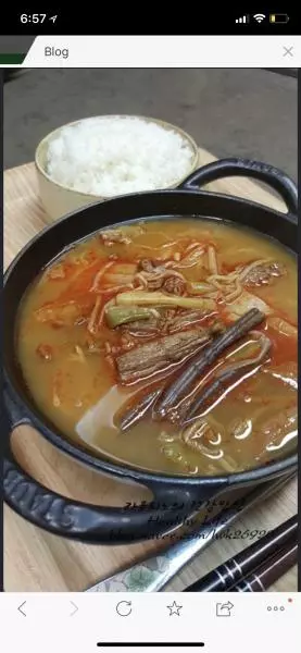 韩国辣牛肉丝汤육게장