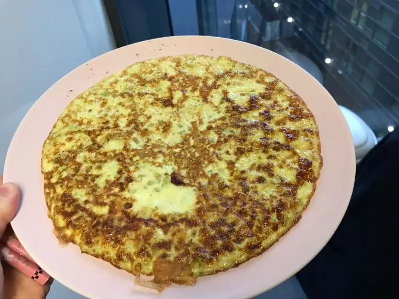 芹菜欧姆蛋 vegetarian omelette