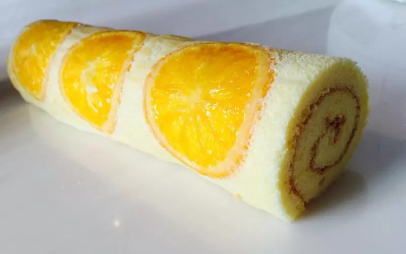 糖渍香橙蛋糕卷