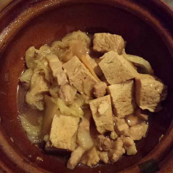 大白菜燉凍豆腐五花肉
