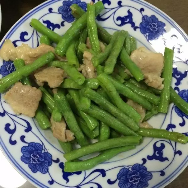 刀豆炒肉片