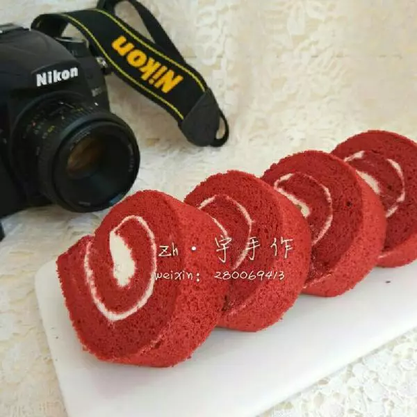 红丝绒蛋糕卷（红丝绒原液版）