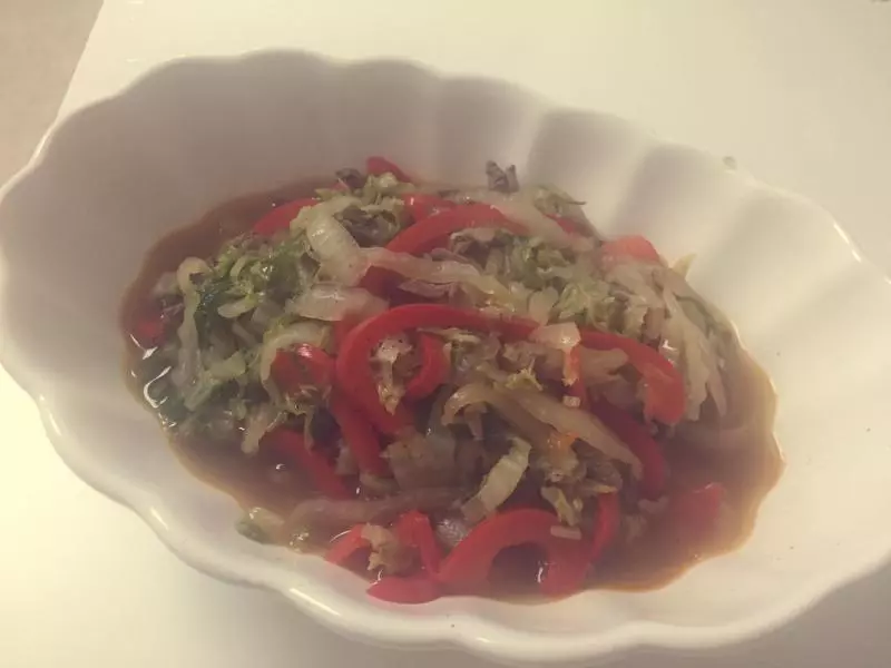 白菜牛肉彩椒