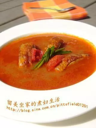 泰-法式紅咖喱鴨胸濃湯