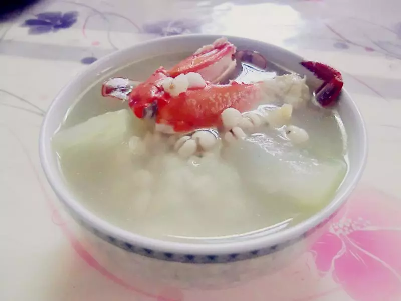冬瓜薏米海蟹汤