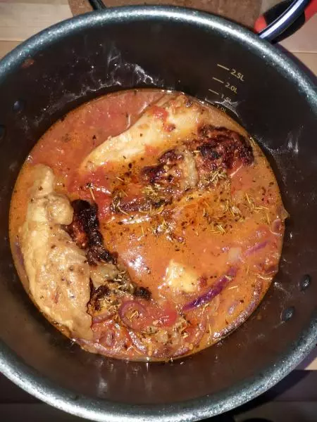 番茄罗勒炖鸡胸