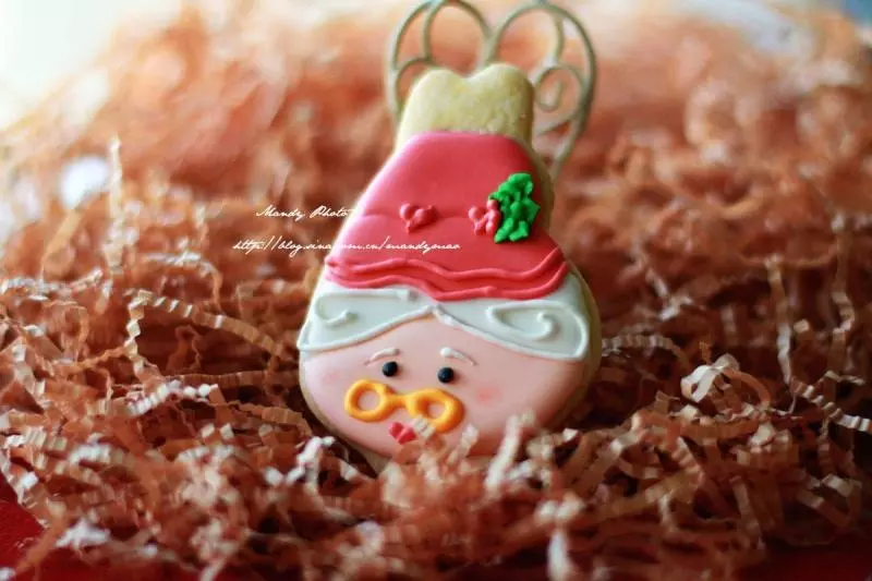 #2014圣诞节#圣诞糖霜饼干-圣诞老奶奶