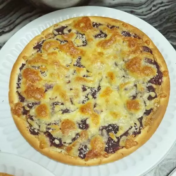 KK教你做紫薯奶酪披萨