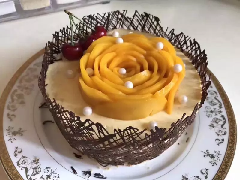 芒果流心慕斯蛋糕
