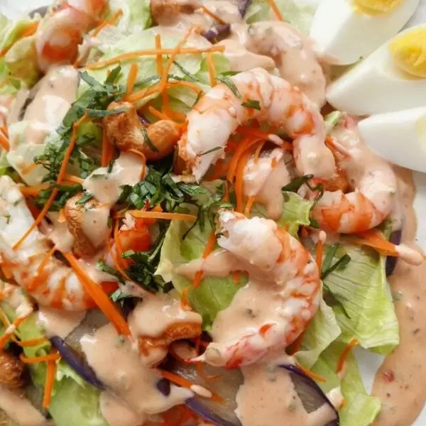 Pomini的大虾salad