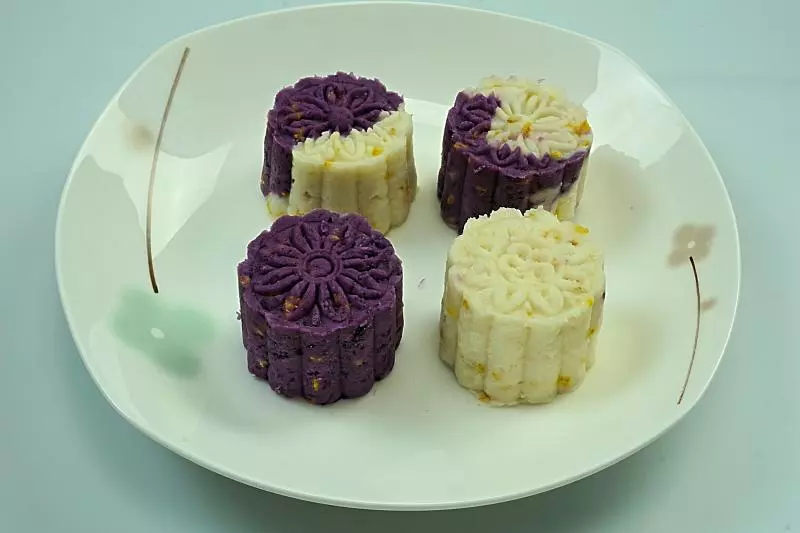 紫薯山药桂花糕（多图）