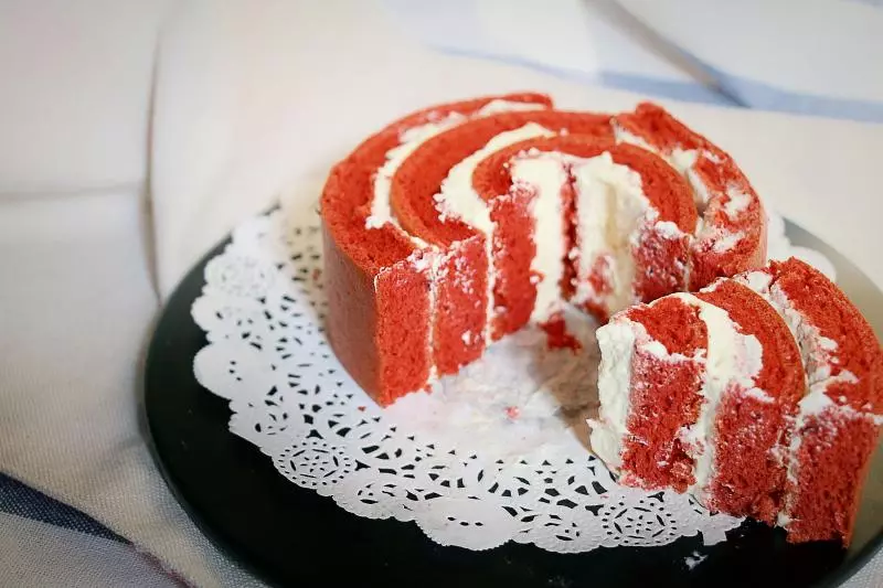 红丝绒年轮漩涡蛋糕