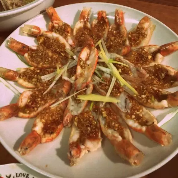 蒜蓉蚝油蒸虾