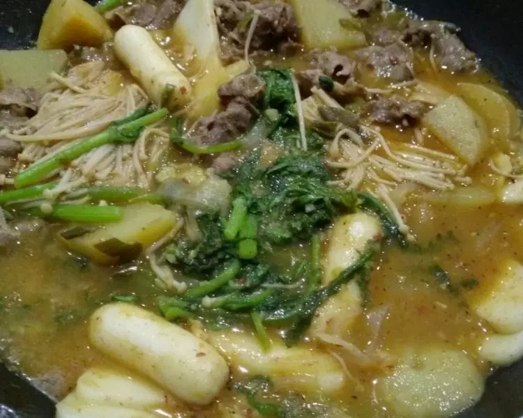 韩式辣椒油土豆汤