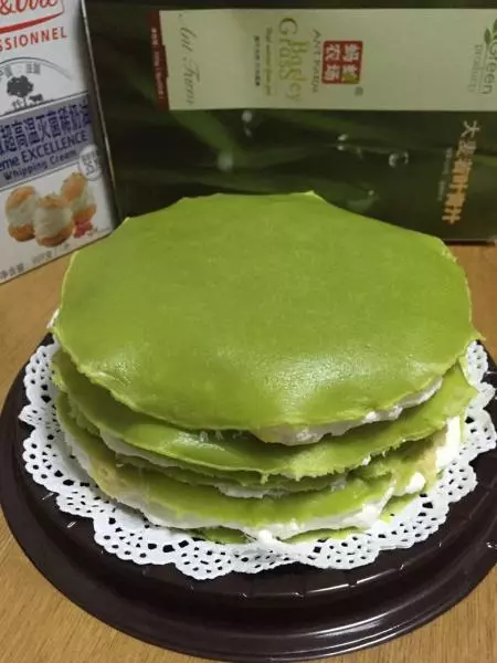 青汁榴槤千層蛋糕