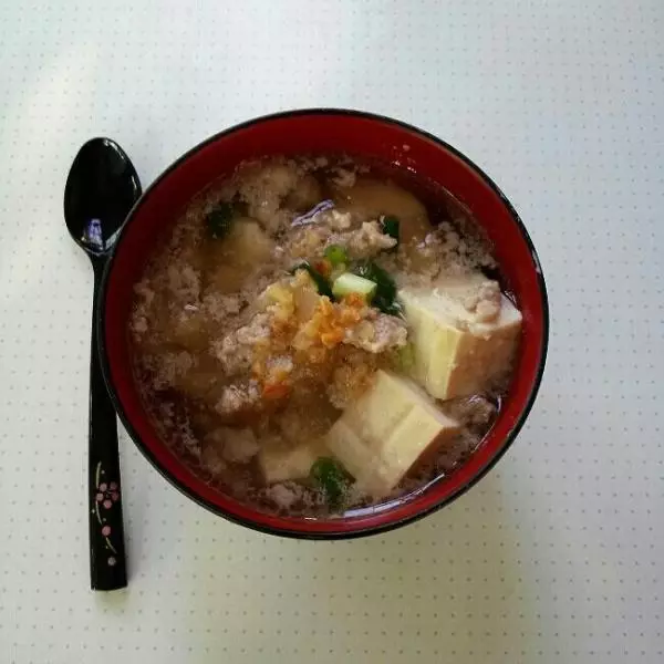 冬菜肉沫豆腐汤