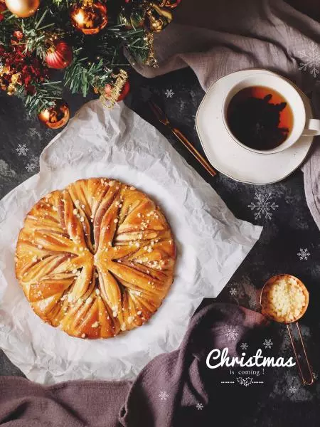 聖誕千層雪花麵包