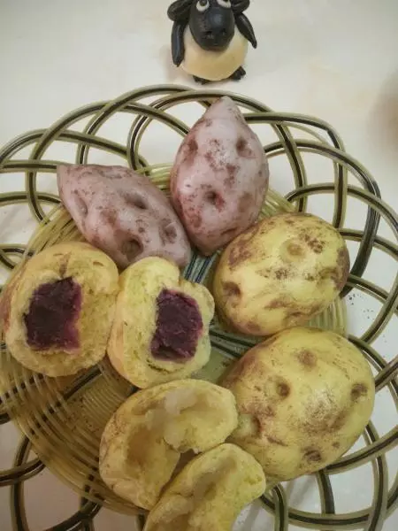 土豆包紫薯包造型