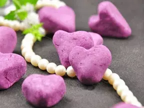 心形紫薯饼