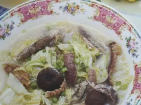 虾虎干炖白菜