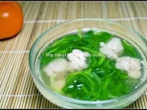 青菜肉圓湯