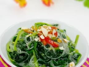 粉丝拌菠菜