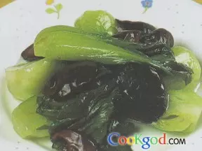 香菇扒菜胆