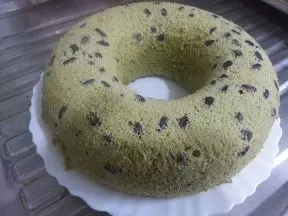 绿茶红豆戚风蛋糕