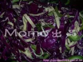 紫椰菜青椒腐皮丝