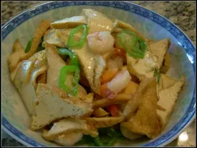 虾仁油豆腐