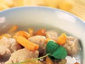 滑菇肉丸汤