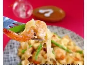 馬蘇里拉鮮蝦炒雙筍