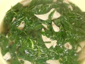 猪肝豌豆苗汤
