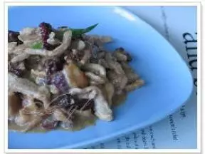 小枣蘑菇炒小牛肉丝